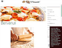 Tablet Screenshot of pizzeriailfornaretto.com